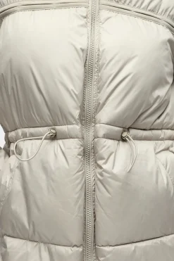 Object Abrigo acolchado capucha Beige Clearance