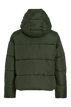 Vila Abrigo acolchado con capucha Verde Clearance