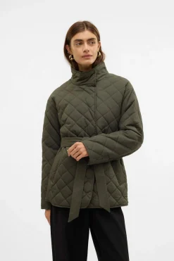 Vero Moda Abrigo acolchado cuello subido Verde Sale