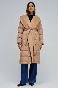 Salsa Jeans Abrigo acolchado largo Beige New