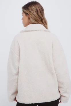 Springfield Abrigo borreguito doble abotonadura nude Discount