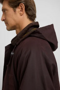 Silbon Abrigo clásico encerado Marr&oacute;n Hot