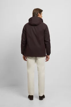 Silbon Abrigo clásico encerado Marr&oacute;n Hot