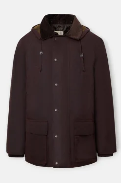 Silbon Abrigo clásico encerado Marr&oacute;n Hot