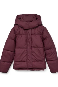 Vero Moda Abrigo corto acolchado encerado Morado Outlet