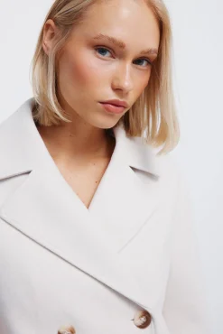 Springfield Abrigo corto doble botonadura beige Hot