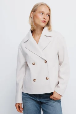 Springfield Abrigo corto doble botonadura beige Hot