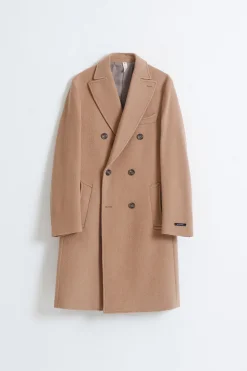 PuroEGO Abrigo cruzado Marr&oacute;n Clearance