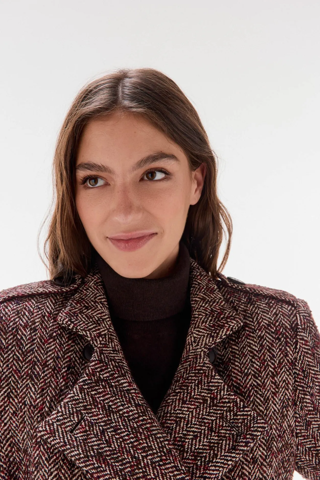 TFP by Tamara Falcó Abrigo cruzado con doble botonatura Gris Best