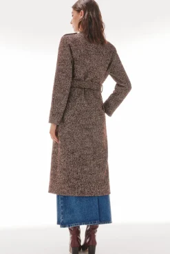 TFP by Tamara Falcó Abrigo cruzado con doble botonatura Gris Best