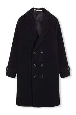 OOTO Abrigo cruzado de lana Gris oscuro Clearance