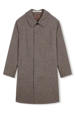 OOTO Abrigo cuadro inglesado Beige New