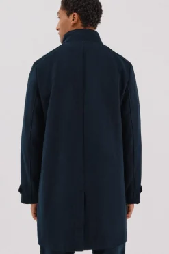 Cortefiel Abrigo cuello tira vistas desmontables Azul marino Outlet