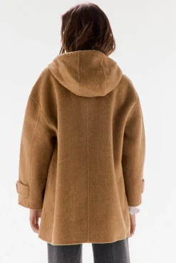 TFP by Tamara Falcó Abrigo de doble faz con capucha Marrón Outlet