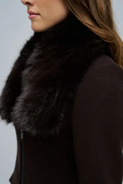 Salsa Jeans Abrigo de lana Marr&oacute;n Sale