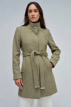 Salsa Jeans Abrigo de paño Kaki Best