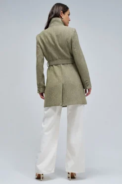 Salsa Jeans Abrigo de paño Kaki Best