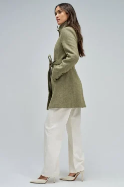 Salsa Jeans Abrigo de paño Kaki Best