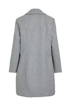 Vila Abrigo de paño con solapas Gris