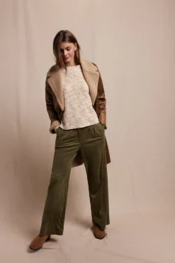 Slowlove Abrigo efecto doble faz largo Beige Best