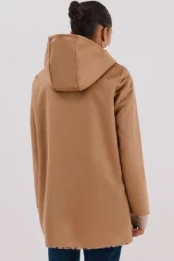 Cortefiel Abrigo efecto doble faz reversible Beige Clearance