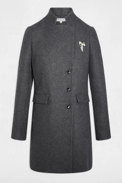 Morgan Abrigo entallado de bucle Gris New