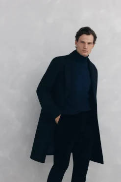 Pedro del Hierro Abrigo espiga vistas desmontables Azul Outlet