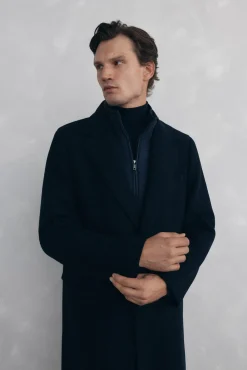 Pedro del Hierro Abrigo espiga vistas desmontables Azul Outlet