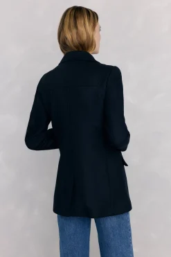 Pedro del Hierro Abrigo estilo marinero Azul Discount