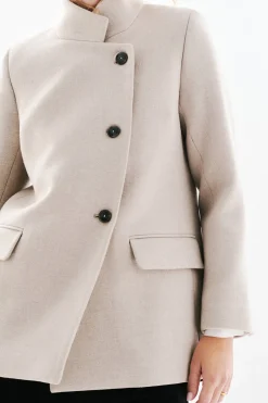 Caroll Abrigo lana Gris