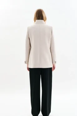 Caroll Abrigo lana Gris