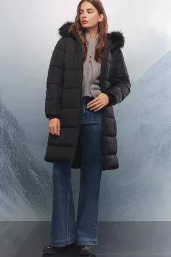 Springfield Abrigo largo acolchado Thermolite negro Sale