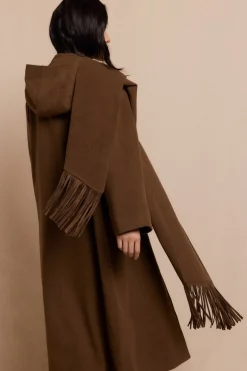 Slowlove Abrigo largo bufanda Kaki Hot