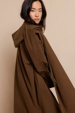 Slowlove Abrigo largo bufanda Kaki Hot