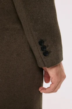 Jack & Jones Abrigo largo con cierre combinado Gris oscuro Online