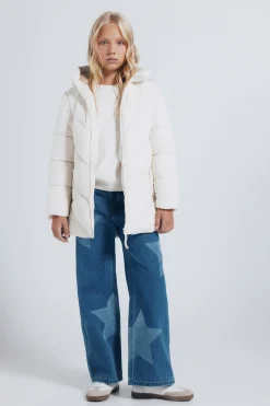 Springfield Kids Abrigo largo para niña marr&oacute;n