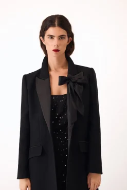 Pedro del Hierro Abrigo contraste Negro