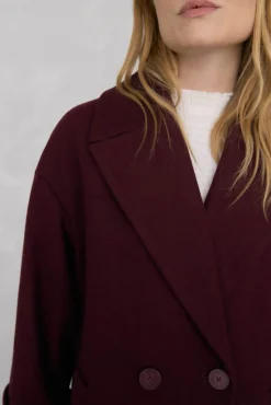 Pedro del Hierro Abrigo oversize Burdeos Hot