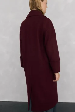 Pedro del Hierro Abrigo oversize Burdeos Hot