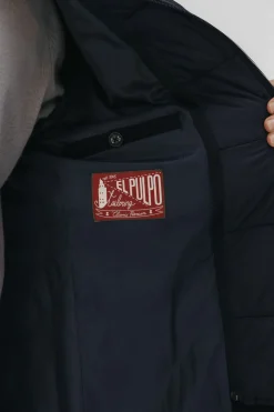 elPulpo Abrigo pechera desmontable paño Azul marino Sale