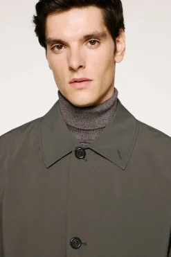 Selected Abrigo técnico resistente al agua con chaleco desmontable Gris oscuro New