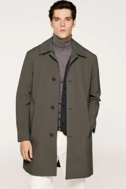 Selected Abrigo técnico resistente al agua con chaleco desmontable Gris oscuro New