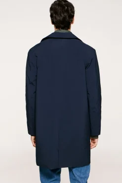 Selected Abrigo técnico resistente al agua con chaleco desmontable Azul marino