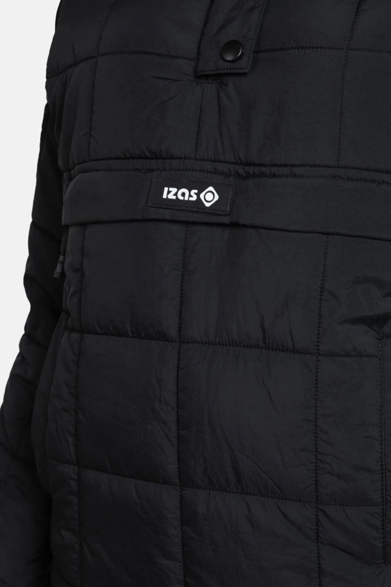 Izas Abrigo tipo canguro peron negro Sale