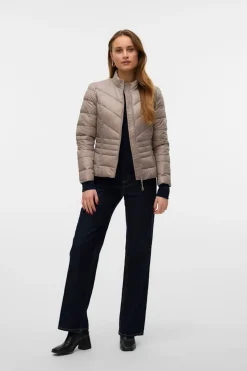 Vero Moda Abrigo ultraligero acolchado Gris Outlet