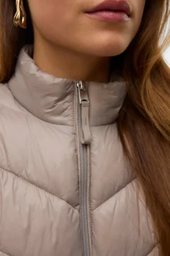 Vero Moda Abrigo ultraligero acolchado Gris Outlet