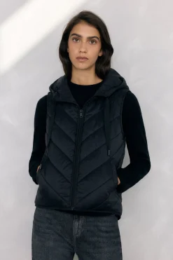 Pedro del Hierro Abrigo y chaleco interior Negro Hot