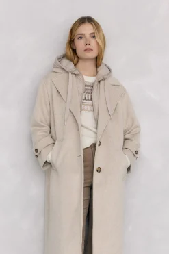 Pedro del Hierro Abrigo y chaleco interior Beige Discount