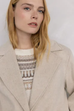 Pedro del Hierro Abrigo y chaleco interior Beige Discount