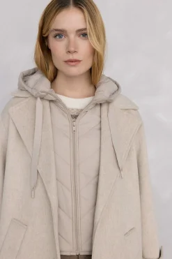 Pedro del Hierro Abrigo y chaleco interior Beige Discount